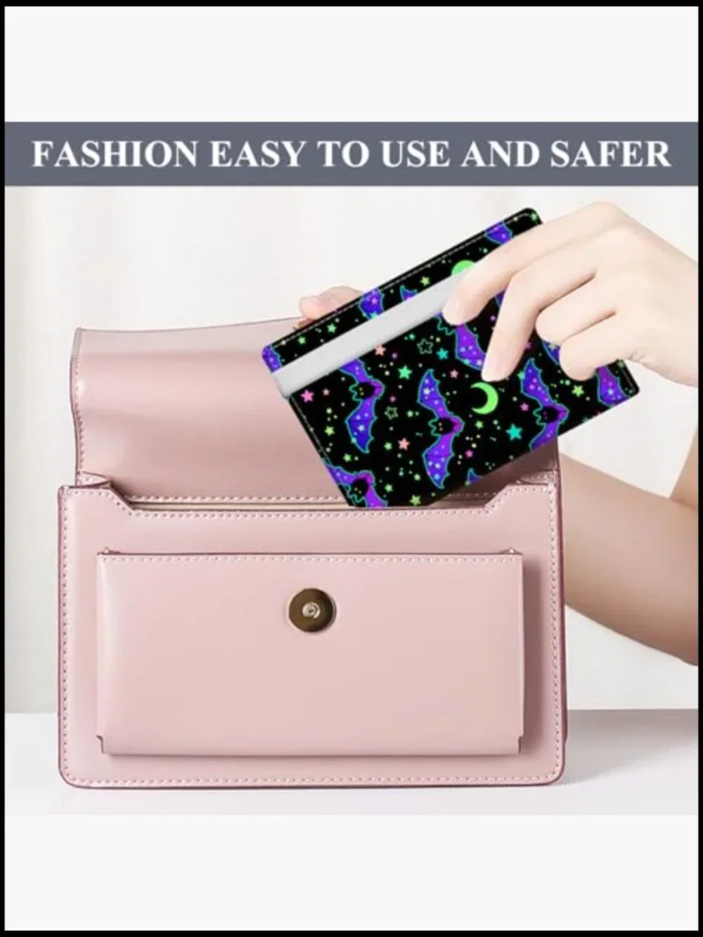 Premium Leather Passport Wallet RFID Blocking Travel Accessory Compact - Picture 6 of 6